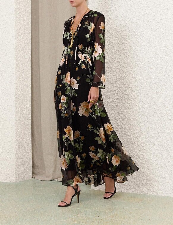 Luna Burnout Sheath Dress Black Rose Online Luna Burnout Sheath Dress Black Rose Online