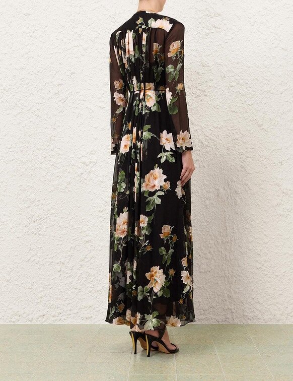 Luna Burnout Sheath Dress Black Rose Online Luna Burnout Sheath Dress Black Rose Online