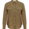 Luna Cargo Shirt Olive Dot Online