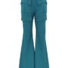 Luna Drill Flare Pant Teal Online