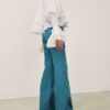 Luna Drill Flare Pant Teal Online