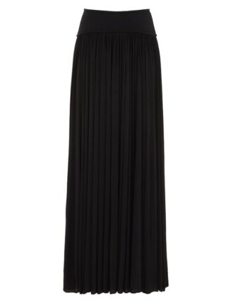 Luna Gathered Maxi Skirt Black Online