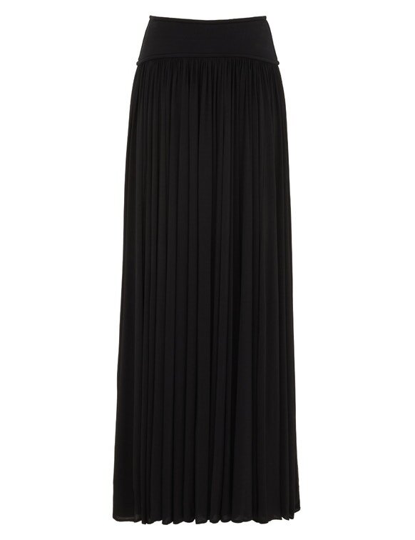 Luna Gathered Maxi Skirt Black Online Luna Gathered Maxi Skirt Black Online