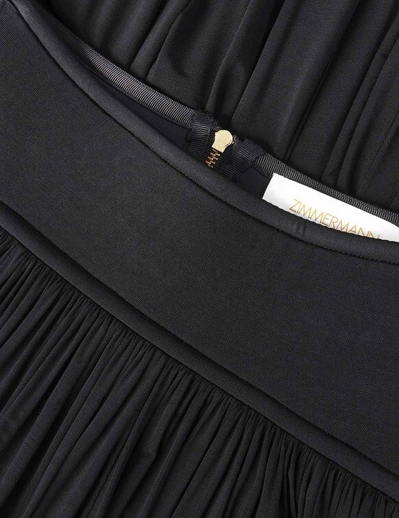 Luna Gathered Maxi Skirt Black Online Luna Gathered Maxi Skirt Black Online