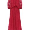 Luna Lace Billow Gown Fuchsia Online
