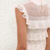 Luna Lace Frill Mini Dress Ivory Online Luna Lace Frill Mini Dress Ivory Online