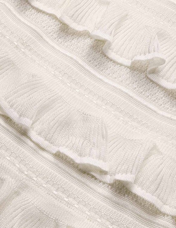 Luna Lace Frill Mini Dress Ivory Online Luna Lace Frill Mini Dress Ivory Online