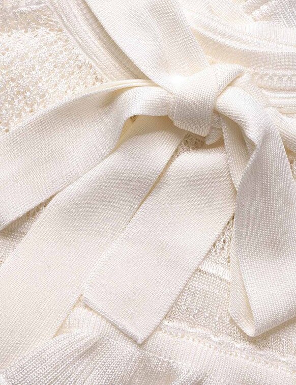 Luna Lace Frill Tie Neck Top Ivory Online Luna Lace Frill Tie Neck Top Ivory Online