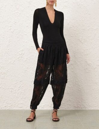 Luna Lace Harem Pant Black Online