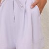Luna Linen Tailored Short Lilac Online