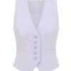 Luna Linen Waistcoat Lilac Online