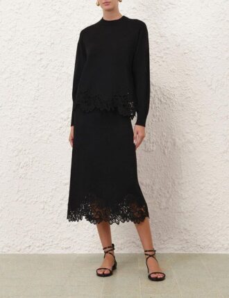 luna merino lace midi skirt black online 2 330x429 - Luna Merino Lace Midi Skirt Black Online