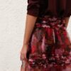 Luna Ruffle Midi Skirt Chocolate Rose Online Luna Ruffle Midi Skirt Chocolate Rose Online