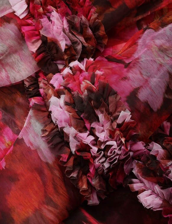 Luna Ruffle Midi Skirt Chocolate Rose Online Luna Ruffle Midi Skirt Chocolate Rose Online