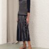 Luna Striped Top Navy/Cream Online