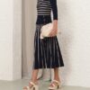 Luna Striped Top Navy/Cream Online