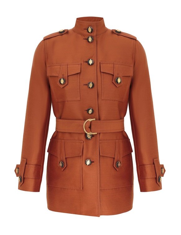 Luna Utility Jacket Dark Caramel Online Luna Utility Jacket Dark Caramel Online