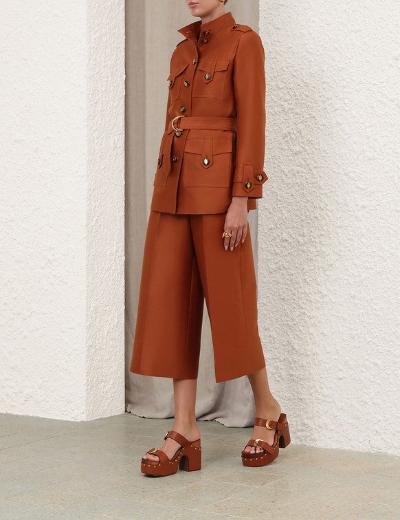 Luna Utility Jacket Dark Caramel Online Luna Utility Jacket Dark Caramel Online