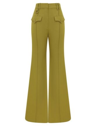 Luna Wool Flare Pant Pistachio Online
