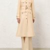 Luna Wool Silk Coat Cream Online