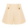 Luna Wool Silk Tailored Short Cream Online