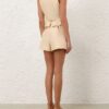Luna Wool Silk Tailored Short Cream Online