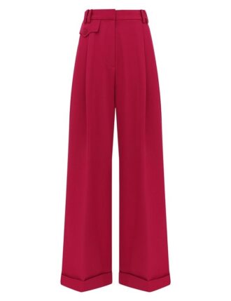 Luna Wool Slouch Pant Fuchsia Online