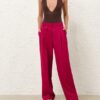 Luna Wool Slouch Pant Fuchsia Online