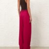 Luna Wool Slouch Pant Fuchsia Online