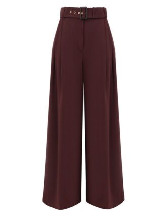 Luna Wool Tailored Pant Mahogany Online
