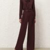 Luna Wool Tailored Pant Mahogany Online