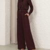 Luna Wool Tailored Pant Mahogany Online