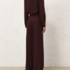 Luna Wool Tailored Pant Mahogany Online