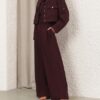 Luna Wool Tailored Pant Mahogany Online