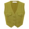 Luna Wool Waistcoat Pistachio Online