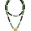 Mellow Stone Necklace Antique Gold/Malachite Online