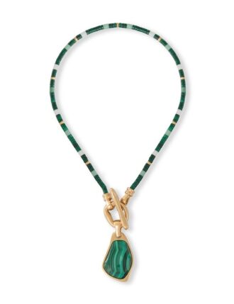 Ore Pendant Antique Gold/Malachite Online