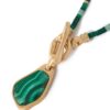 Ore Pendant Antique Gold/Malachite Online Ore Pendant Antique Gold/Malachite Online