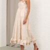 Patience Cami Midi Dress Cream/Yellow Rose Online