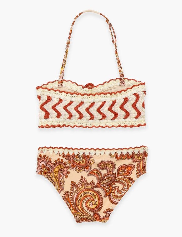 Patience Kids Crochet Bikini Cream/Orange Paisley Online Patience Kids Crochet Bikini Cream/Orange Paisley Online