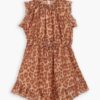 Patience Kids Flip Dress Tan Leopard Online