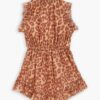 Patience Kids Flip Dress Tan Leopard Online