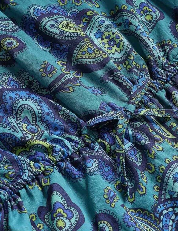 Patience Kids Frill Playsuit Blue Paisley Online Patience Kids Frill Playsuit Blue Paisley Online