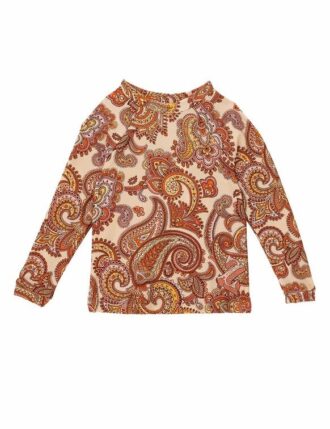 Patience Kids Rashie Cream/Orange Paisley Online