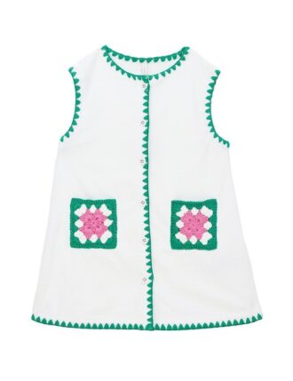 Patience Kids Terry Dress Ivory Online