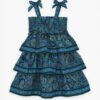 Patience Kids Tiered Dress Blue Paisley Online