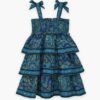 Patience Kids Tiered Dress Blue Paisley Online