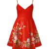 Patience Mini Dress Red Floral Online