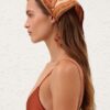 Printed Headscarf Tangerine Paisley Online Printed Headscarf Tangerine Paisley Online