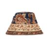 Printed Long Brim Bucket Hat Navy Jacobean Online